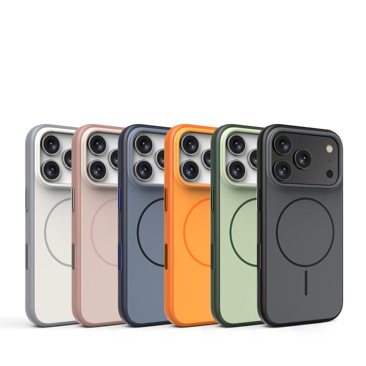 Solid Color Magnetic MagSafe Frosted Phone Case